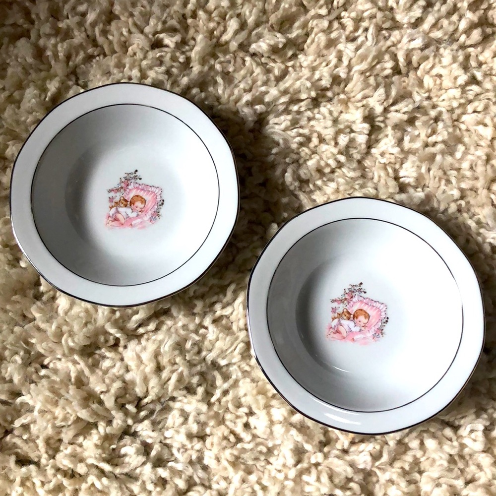 Porcelain Baby Keepsake Dishes